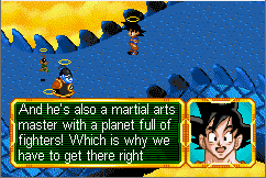 Dbz Buu's Fury, Discussion Goku et Kaio multicolor